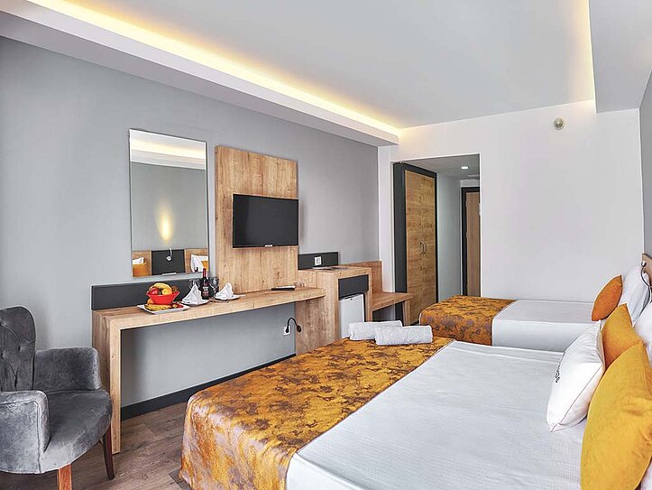 Kahden hengen huone, 2–3 hengelle